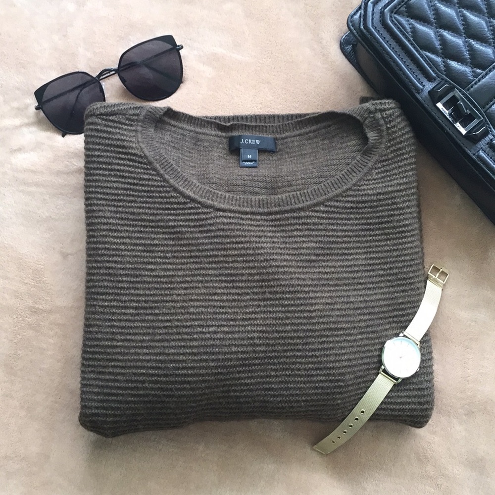 J Crew Olive Sweater